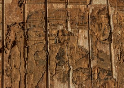1919 Newspaper on the wall Old Fresno Mill by Marc Blake Photography & Video Production